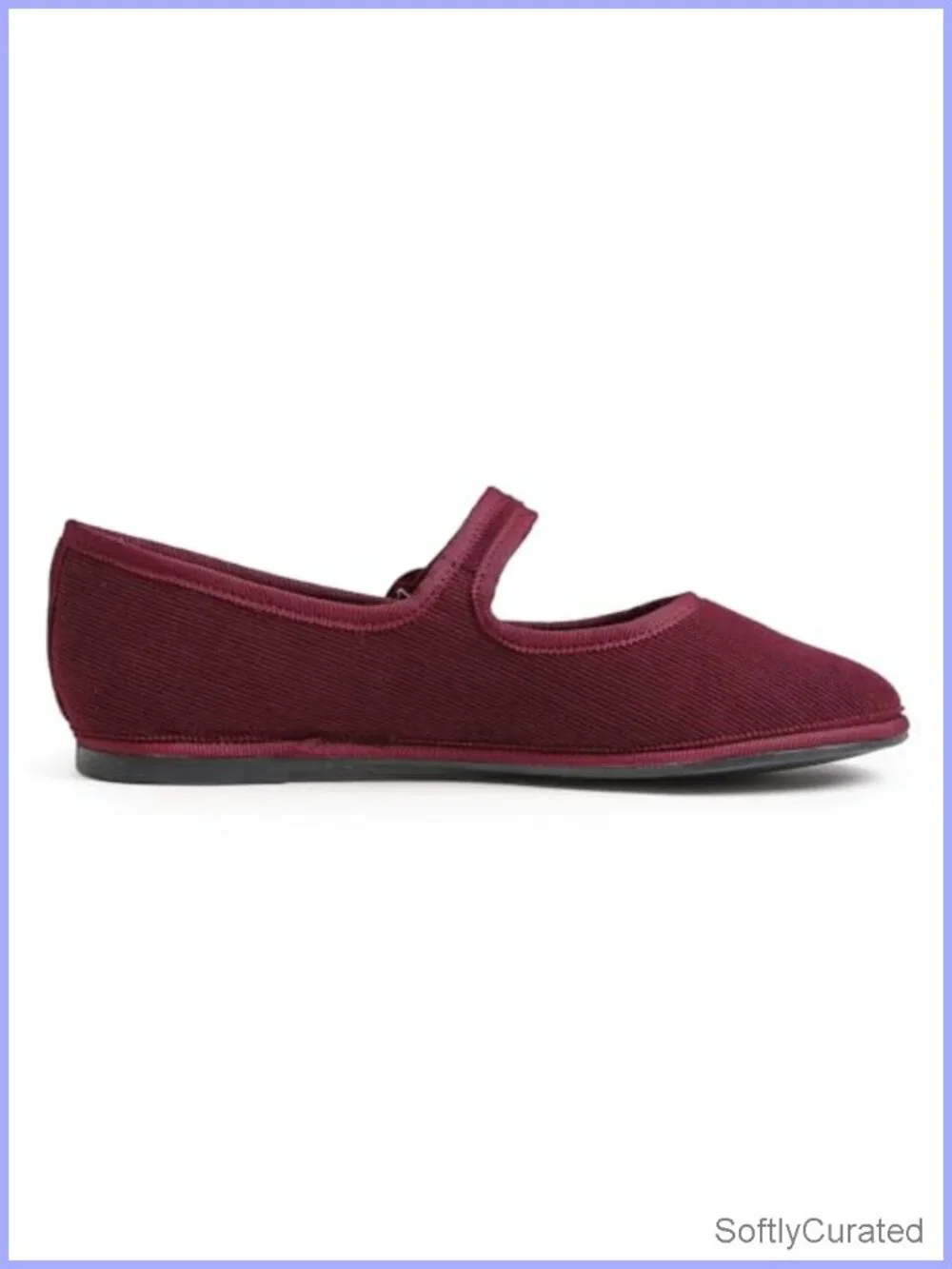 Women's Corduroy Fur Lined Mary Jane Flats Memory Foam Comfort Round Toe Shoes